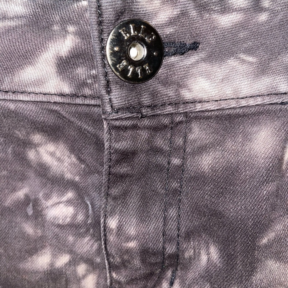 Elle Tie-Dye Bleach Denim Mini Skirt - Picture 2 of 5